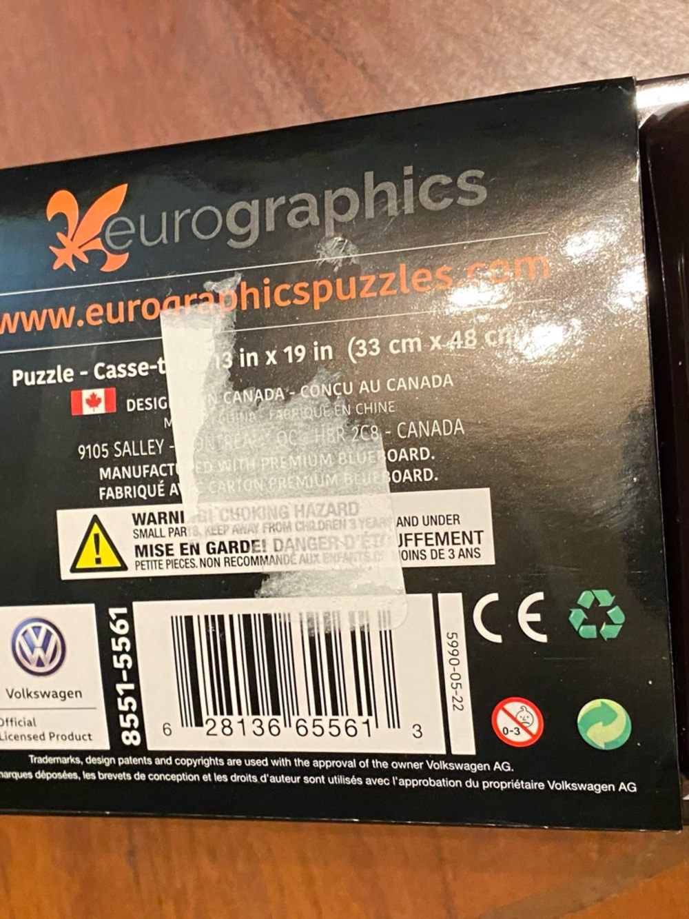 Euro graphics 550-Piece Collectible Puzzle Tin - Volkswagen bus - Picture 3 of 5
